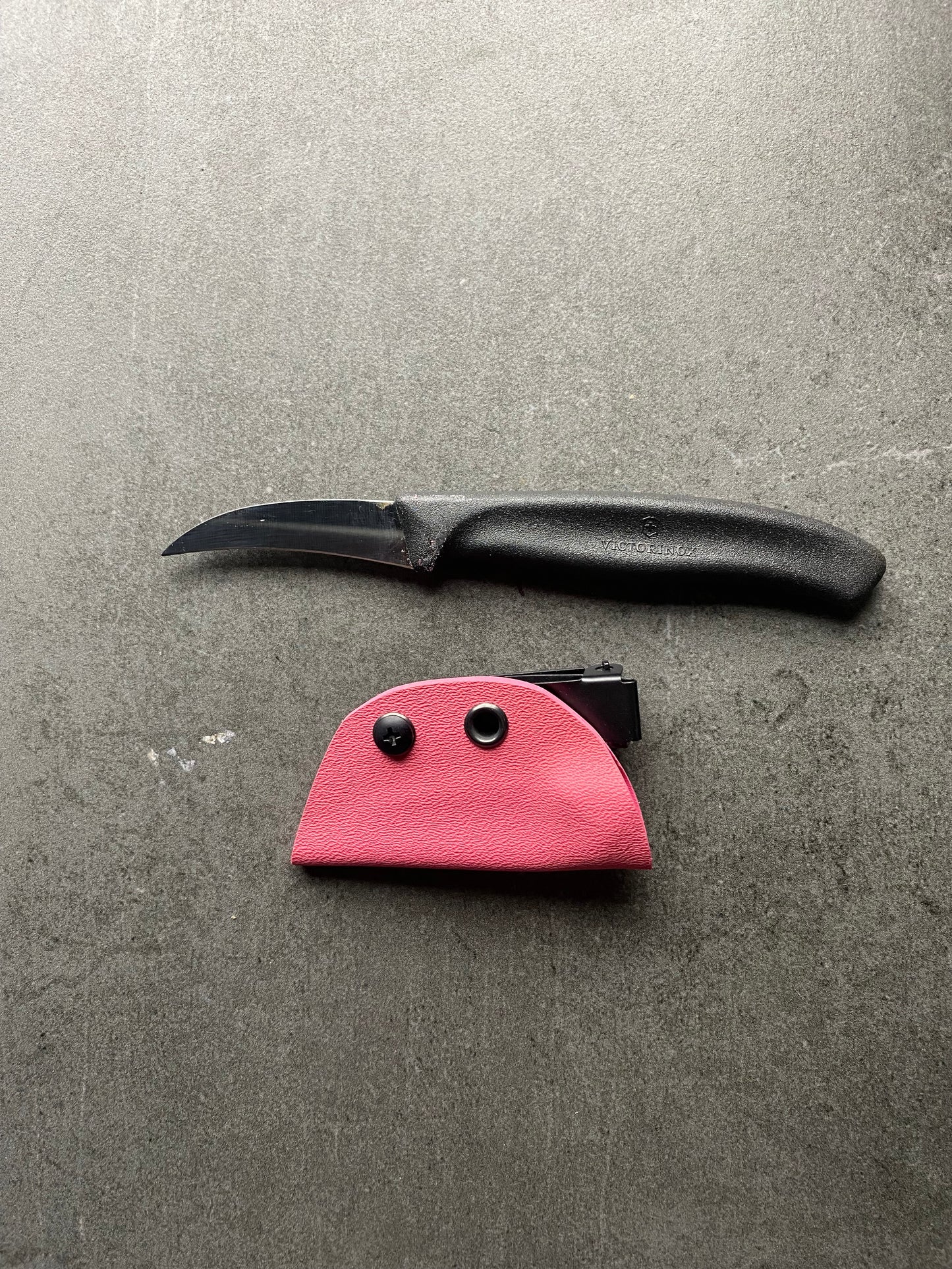 Pink kydex sheath