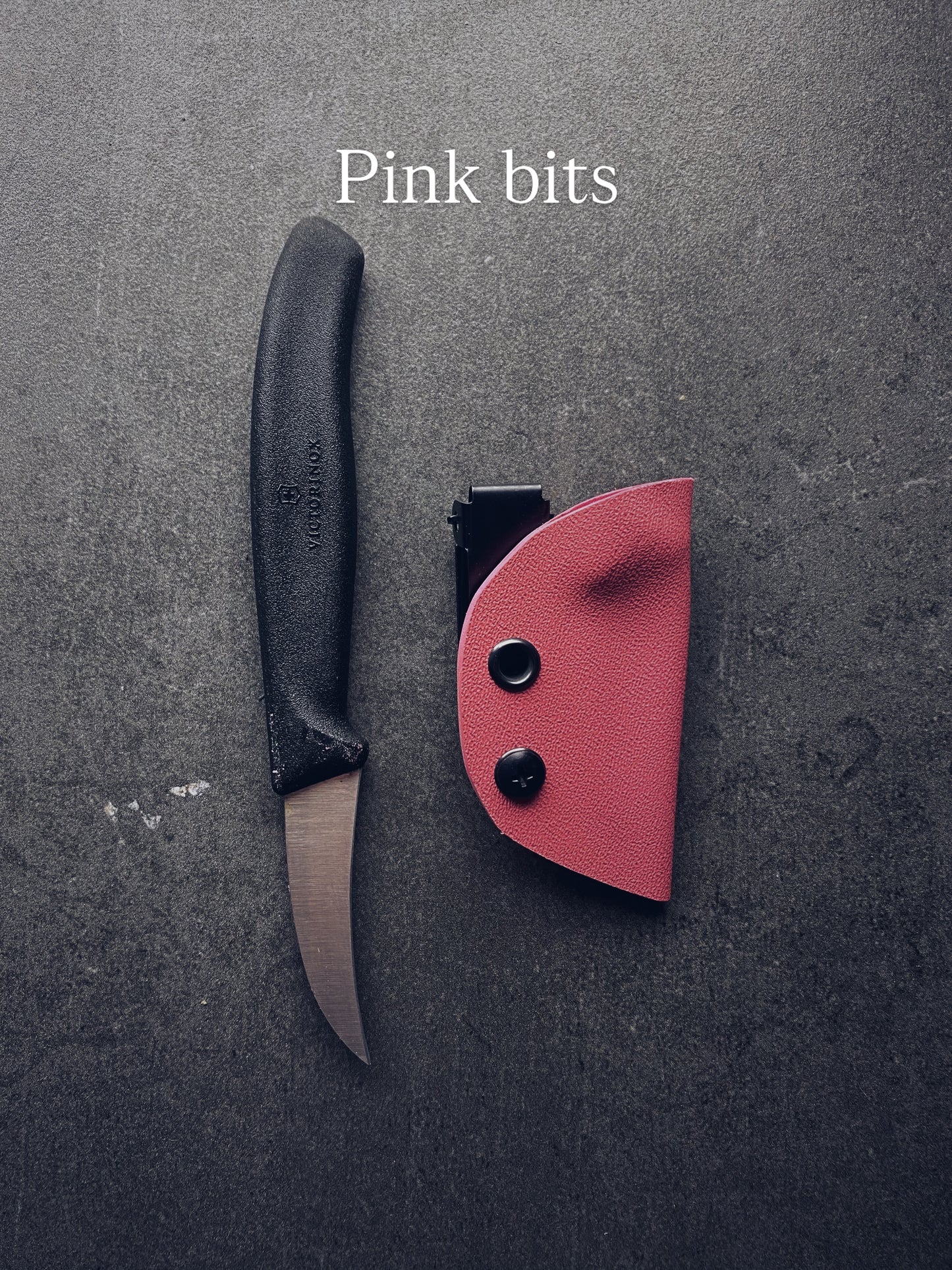 Pink kydex sheath