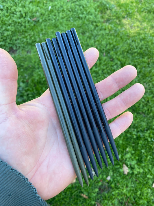 G10 hair pins (OD green)